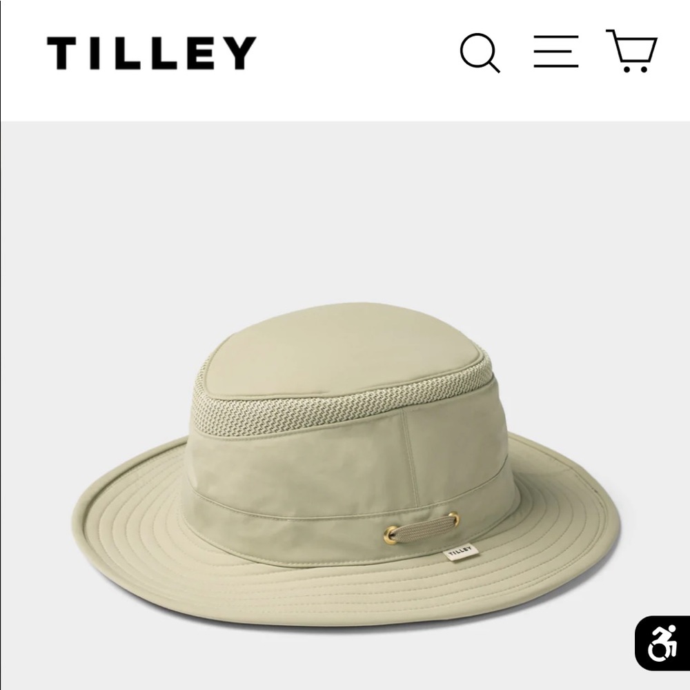 Size 7 Tilley Women's Cream Hat